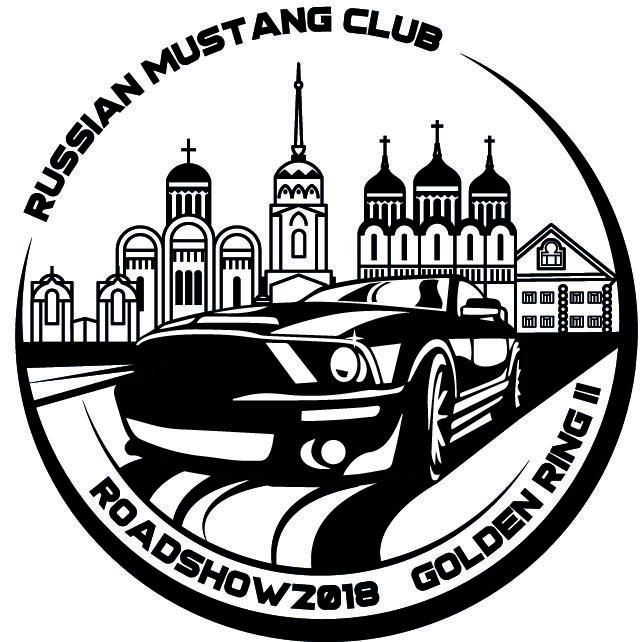 логотип RoadShow II Russian Mustang Club